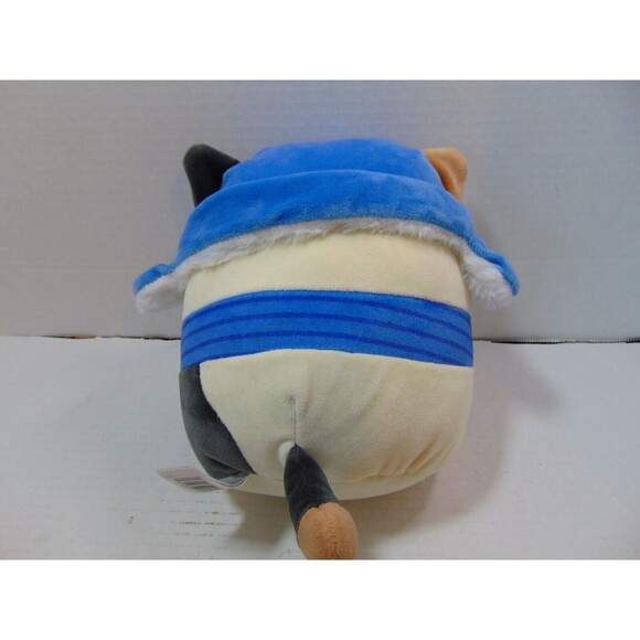 Squishmallow 8" Cam Calico Cat Blue Trapper Hat Scarf Feline Plush - Picture 3 of 10
